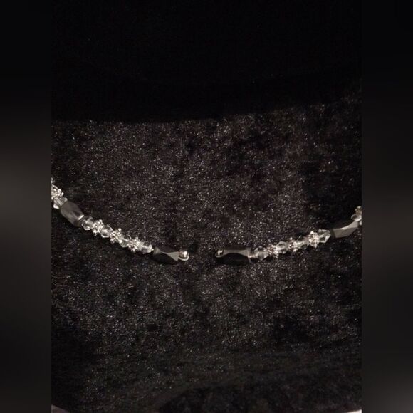 Versatile Magnetic Hematite & Silver Beaded Wrap Necklace - Picture 4 of 5